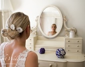 Set of 6 Bridal Wedding Paper Flower Hair Grips Bobby Pins Hair Pins Hair Accessories in lots of colours
