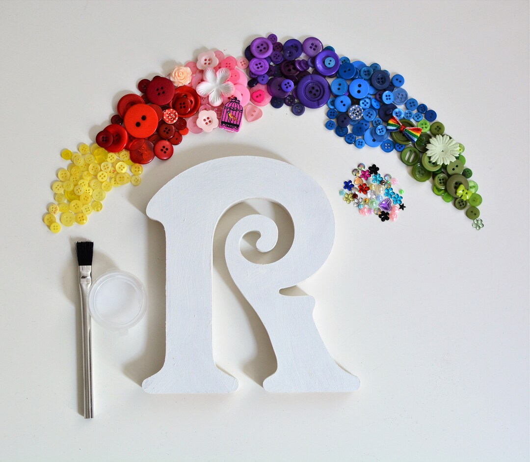 DIY Kids Children's Craft Kit Free Standing Initial Etsy UK