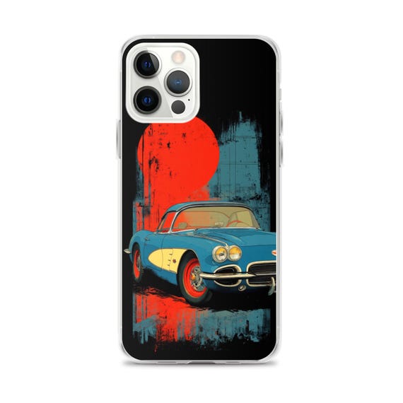Classic Corvette iPhone Case Vintage Sports Car Phone Case