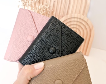 Personalized Mini Wallet for Women, Slim Card Holder, Custom Name Gift, Small Everyday Wallet