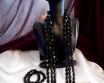Ensemble authentique de perles de corail noir nigérianes | Homme | Mariage/Fête nigériane