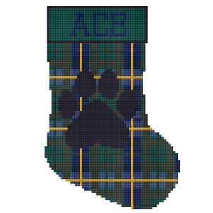 Ralph Lauren Jul Hundstrumpa Nålstickningsdiagram