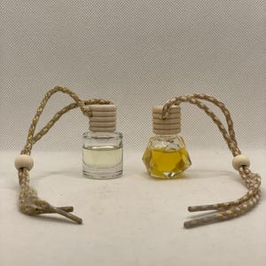 Hanging Car Air Freshener / Car Fragrance / Car Diffuser / Car Accessories / Unique Candle Gift / Fall Scents / Glass Car Freshener / Scent