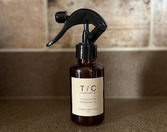 Handmade Room and Linen Spray 4 oz: Strong Scent Fabric Freshener