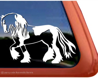 MINIATURE HORSES ON BOARD Body Trailer Vinyl Decal Sticker B