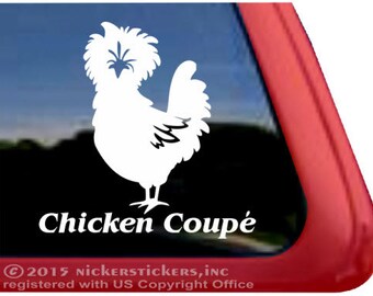 Chicken Bumper Sticker Chicken Love Silhouette Heart Vinyl Decal Sticker
