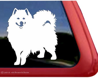 Cute Samoyed Decal | DC839PL | High Quality Adhesive Vinyl Window Decal Sticker