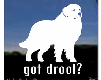 Great Pyrenees - Got Drool? | High Quality Adhesive Vinyl Window Decal Sticker