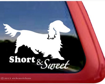 Short Sweet DC338SP4 High Quality Adhesive Vinyl Dachshund