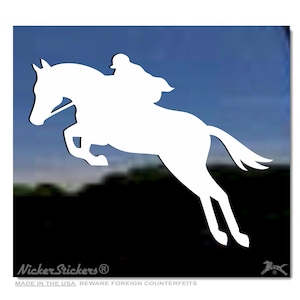 Custom Jumping Horse High Quality Adhesive Vinyl Window Decal Sticker