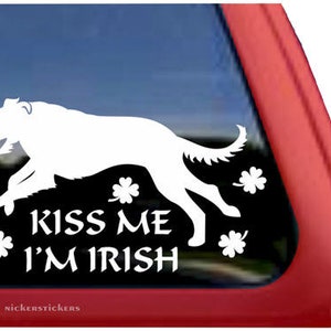 Kiss Me I’m Irish | DC646SP1 | High Quality Adhesive Vinyl Window Decal Sticker