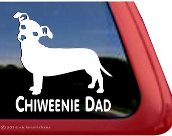 ThatLilCabin I LOVE MY CHIWEENIE 8" AS1334 car sticker decal ThatLilCabin I LOVE MY CHIWEENIE 8" AS1334 car sticker decal