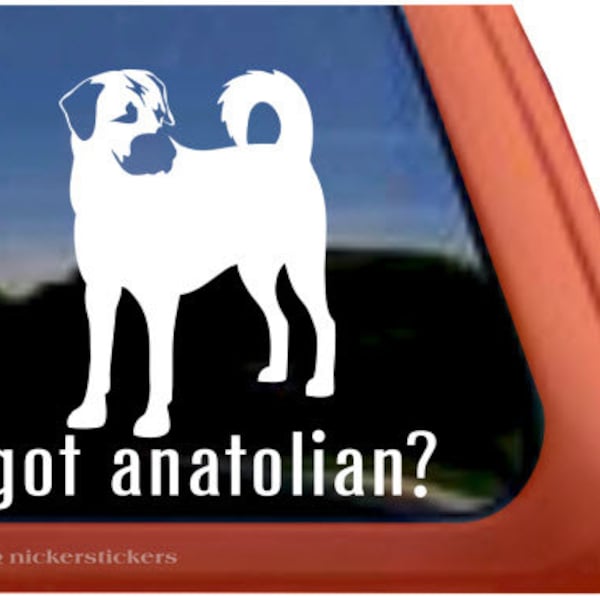 Heb je Anatolisch?  | DC872GOT | Hoge kwaliteit zelfklevende Anatolische herdershond vinyl raamsticker