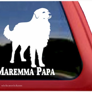 Maremma Papai | DC869DAD | Adesivo de vinil adesivo de alta qualidade para janela Maremma