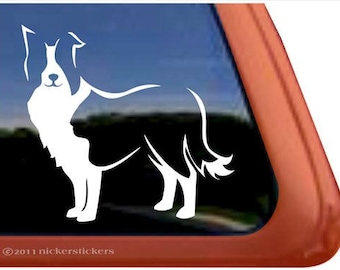 Border Collie  | DC470PL | High Quality Adhesive Vinyl Window Decal Sticker