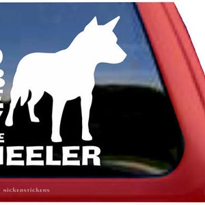 Obey the Heeler | NickerStickers® Adhesive Australian Cattle Dog Vinyl Window Decal Sticker