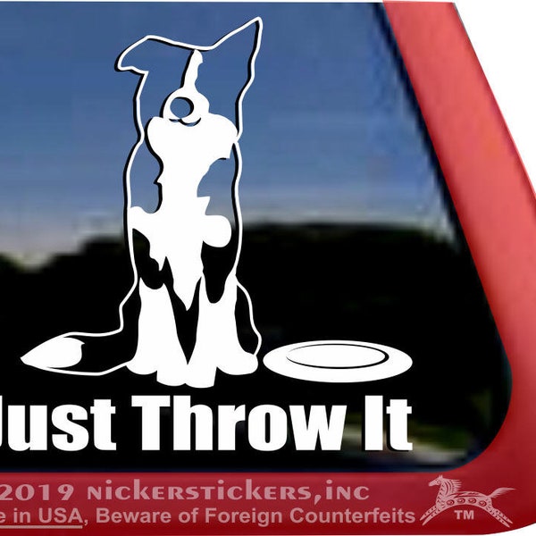 Just Throw It | DC138SP3 | High Quality Adhesive Vinyl Window Decal Sticker