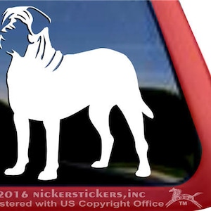 Cute English Mastiff Decal | DC363PL | High Quality Adhesive Vinyl Window Decal Sticker
