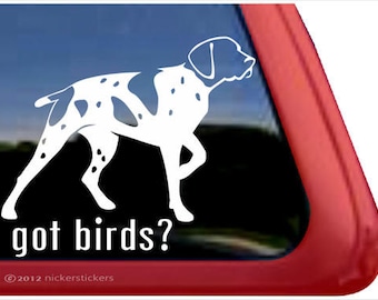 Got Birds? | DC707GOT | High Quality Adhesive Vinyl German Shorthaired Pointer Window Decal Sticker