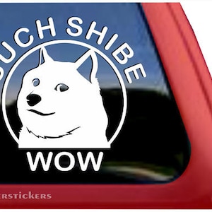 Such Shibe Wow | DC384SP2 | High Quality Adhesive Vinyl Shiba Inu Dog Window Decal Sticker