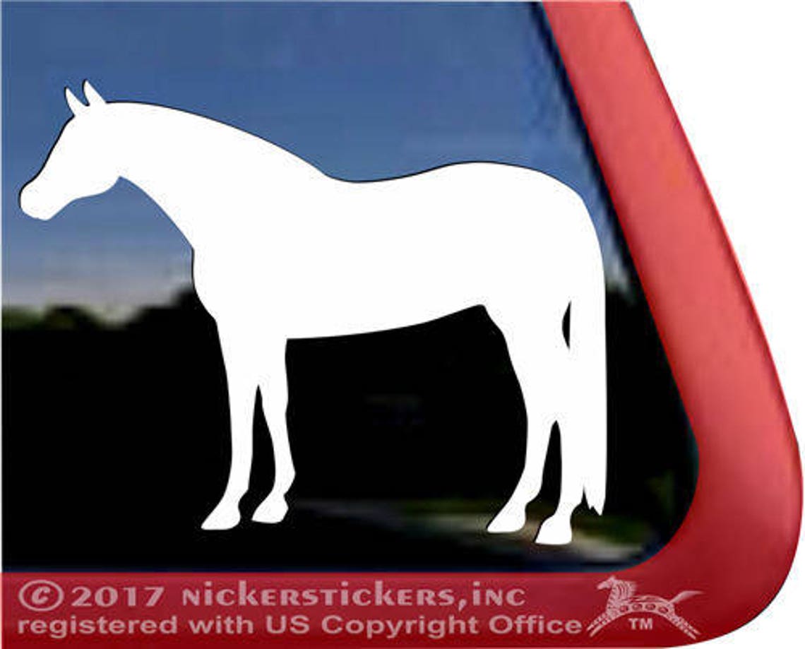 Quarter Horse Decal DC1121PL High Quality Adhesive Vinyl Etsy