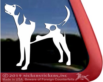 Coonhound Decal | High Quality Adhesive Vinyl Window Decal Sticker