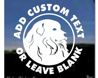 Adesivo personalizzato per finestra con cane dei Pirenei / Adesivo in vinile di alta qualità NickerStickers®
