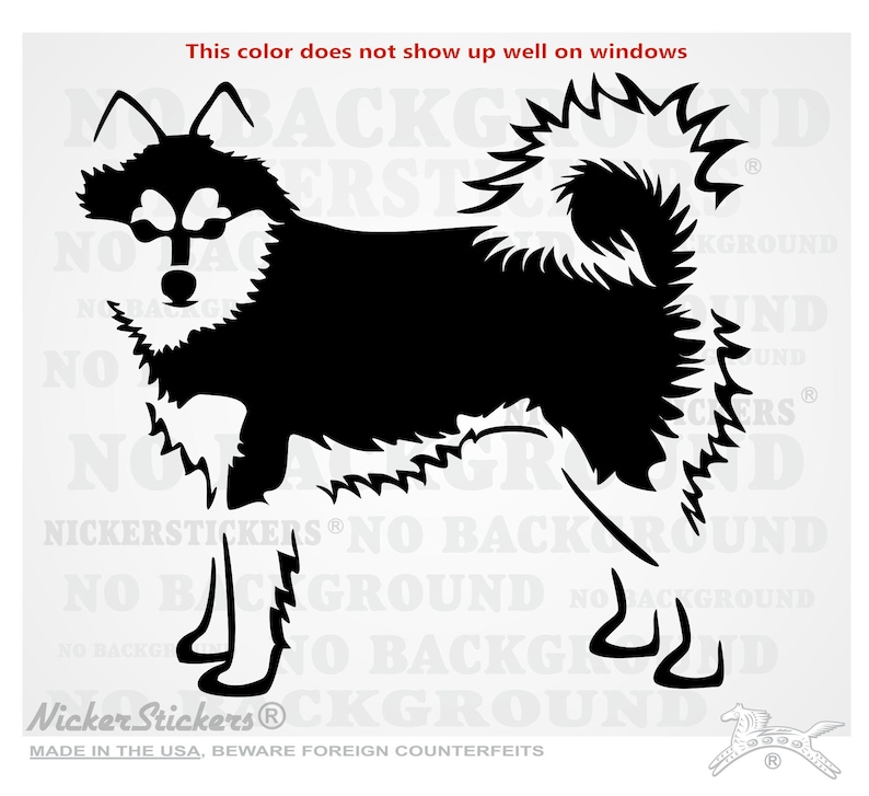 Custom Pomsky Decal | Choose Size, Color, Add Text | High Quality ...