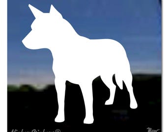 Australian Cattle Dog/Heeler | NickerStickers® Quality Adhesive Australian Cattle Dog Vinyl Window Decal Sticker