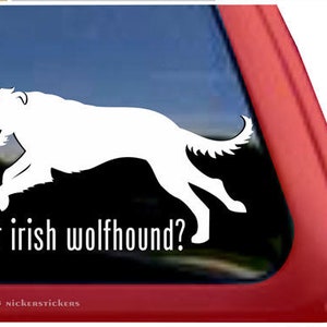 Got Irish Wolfhound? | DC646GOT | High Quality Adhesive Vinyl Window Decal Sticker