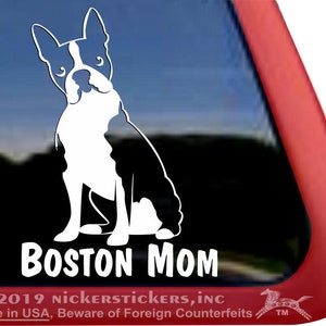 Boston Mom | DC1278MOM | High Quality Adhesive Boston Terrier Vinyl