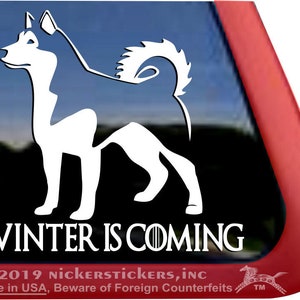 Winter Is Coming | DC306SP2 | High Quality Adhesive Vinyl Window Decal Sticker