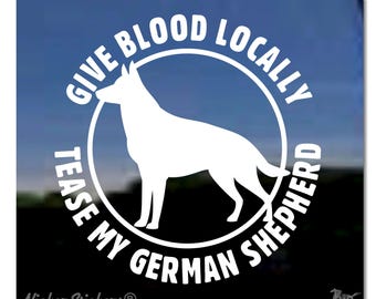 Adesivo Auto German Shepherd Dog | Sticker JDM In Pellicola Argento 106x149 Mm