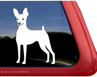 Cute Miniature Pinscher Decal | DC364PL | High Quality Adhesive Vinyl Window Decal Sticker