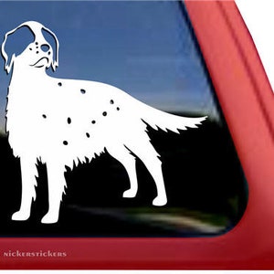 Naklejka English Setter | DC807PL | Wysokiej jakości naklejka na okno z winylu samoprzylepnego
