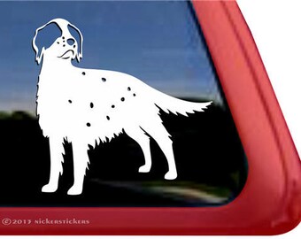 English Setter Decal | DC807PL | High Quality Adhesive Vinyl Window Decal Sticker