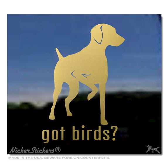 Vizsla Dog Silhouette Vinyl Decal – Hungarian Pointer Sticker For Car/Laptop