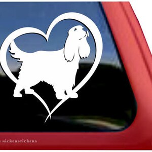 Cocker Spaniel Herz | DC659HRT | Hochwertige Klebefolie Cocker Spaniel Fensteraufkleber Aufkleber