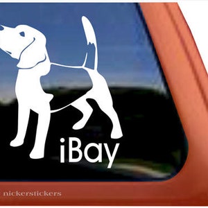 iBay Beagle | DC311SP1 | High Quality Adhesive Vinyl Window Decal Sticker