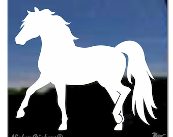 Benutzerdefinierte Miniatur Pferd Pony Aufkleber | Text hinzufügen, Größe und Farbe wählen | Hochwertiger selbstklebender Vinyl Fenster-Auto-Laptop-Abziehbild-Aufkleber