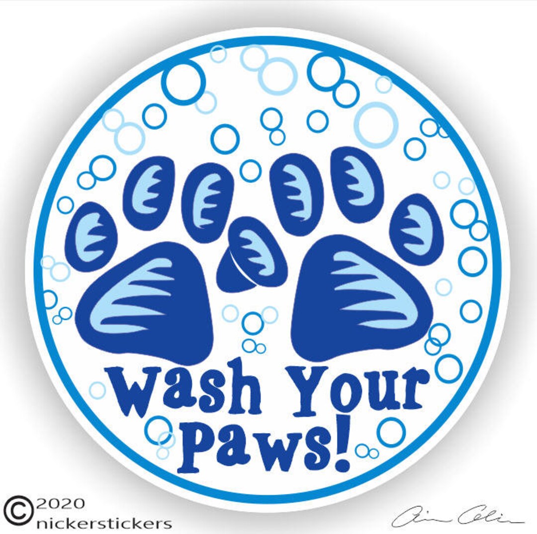 Wash Your Paws CS564WA 4.5 in Diamter High Quality Etsy