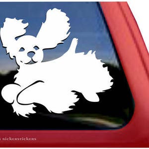 Cocker Spaniel Jumping | DC242PL | High Quality Adhesive Vinyl Dog Window Decal Sticker