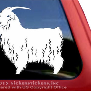 Angora Goat Decal | DC102PL-L | High Quality Adhesive Vinyl Window Decal Sticker