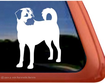May include: White silhouette of a dog breed, possibly a Turkish Kangal, standing on all four legs. The dog is facing to the left of the image.