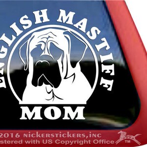 Mastiff Mom | DC1078MOM | High Quality Adhesive Vinyl Window Decal Sticker