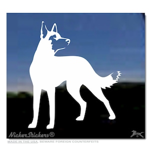 Custom Belgian Malinois Decal | High Quality Adhesive Dog Window iPhone YETI Cup Decal Sticker