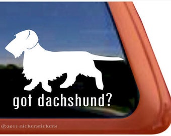 Got Dachshund? | DC339GOT | NickerStickers® Quality Adhesive Vinyl Window Decal Sticker