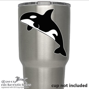 Orca Decal | DC191YETI | High Quality Adhesive Vinyl Orca Killer Whale Window Decal Sticker
