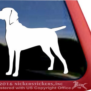 Cute Weimaraner Decal | DC389PL | High Quality Adhesive Vinyl Weimaraner Dog  Window Decal Sticker