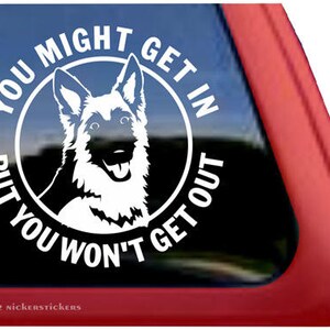 You Might Get In But You Won’t Get Out | DC917OUT | High Quality Adhesive Vinyl Window Decal Sticker